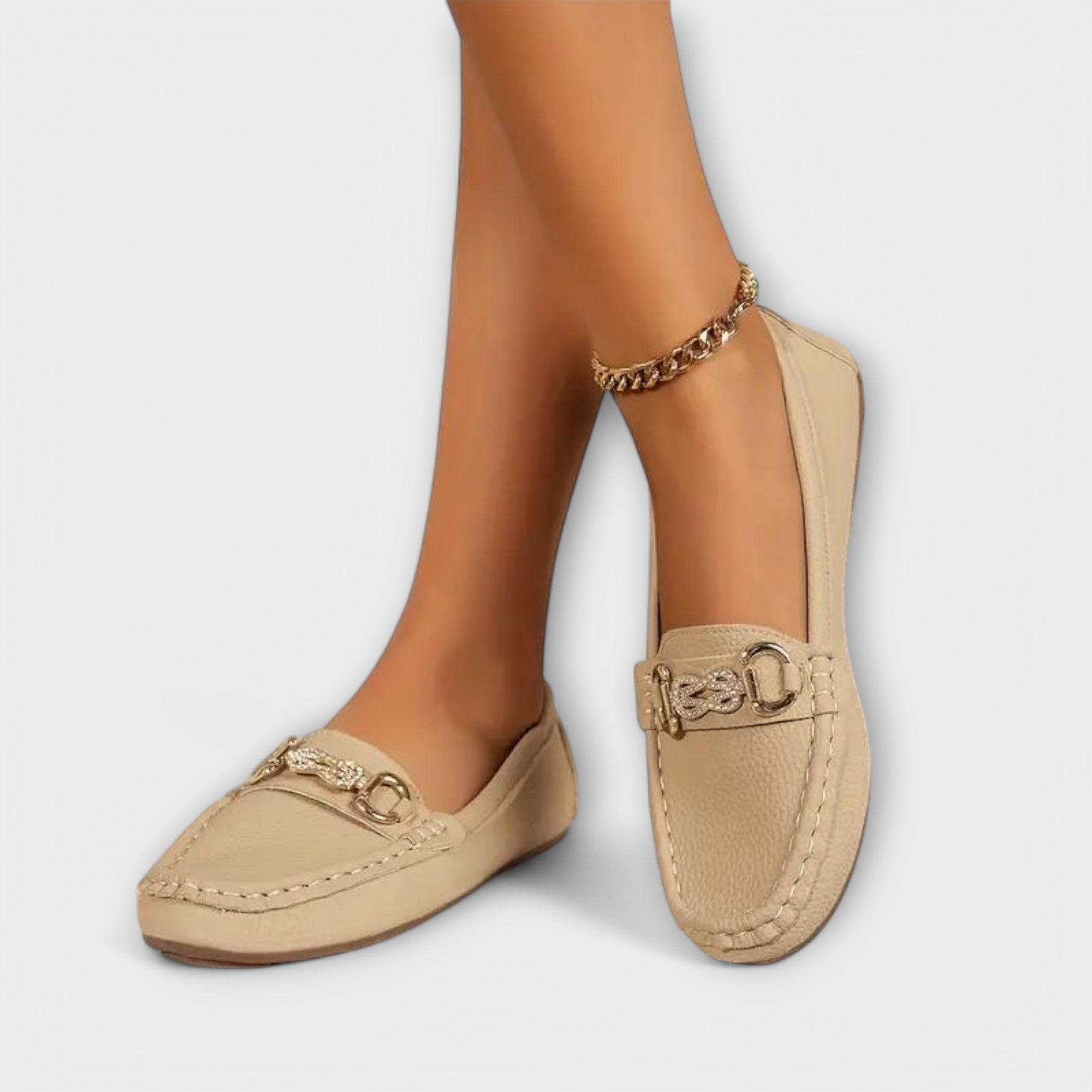 Alenka – Elegantni laneni loaferi s romantičnim detaljima
