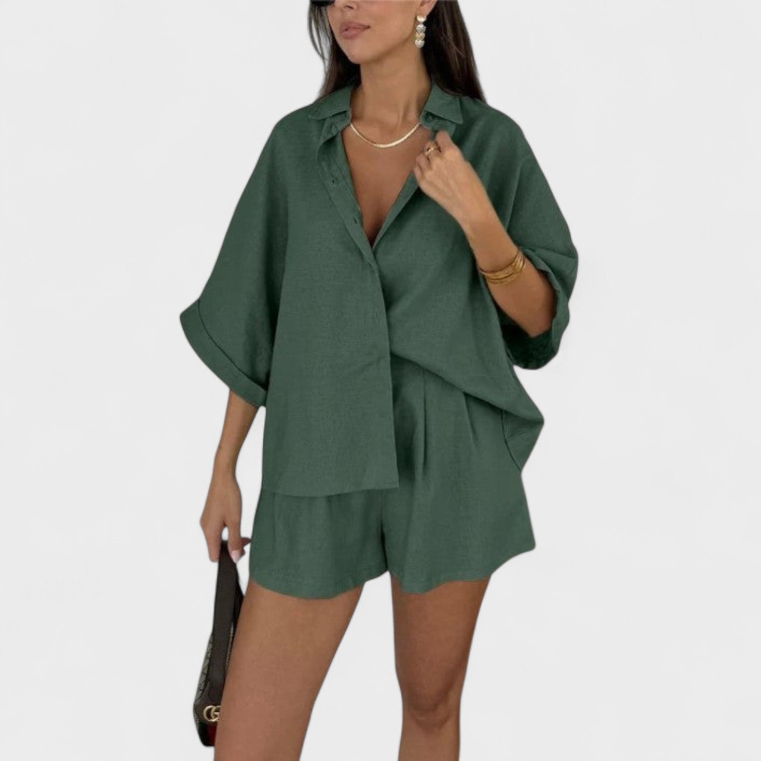 Lucija – Elegantan set od svile i čipke