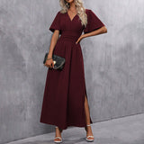 Nika – Elegantna Crna Maxi Haljina od Svile