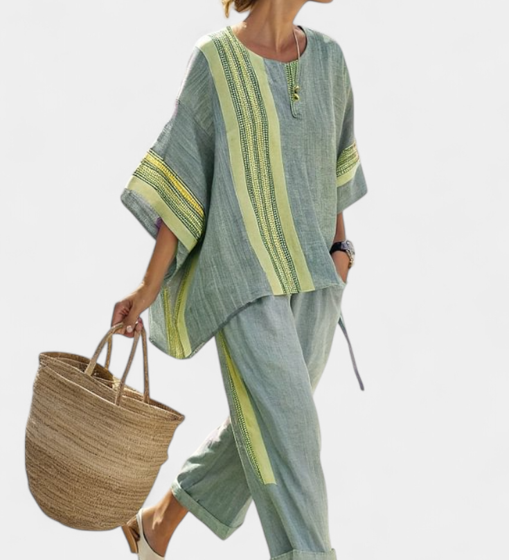 Darja – Elegantan Boho Set od Platna i Bambusa