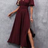 Nika – Elegantna Crna Maxi Haljina od Svile