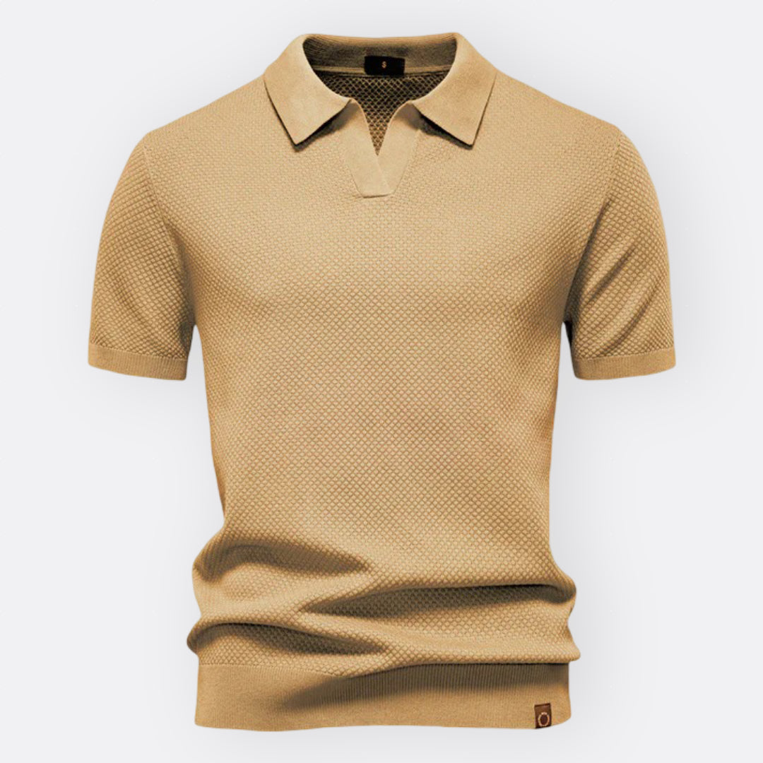 Jan – Elegantna Polo Majica od Strukturnog Pamuka