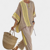 Darja – Elegantan Boho Set od Platna i Bambusa