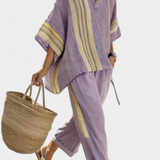 Darja – Elegantan Boho Set od Platna i Bambusa