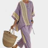 Darja – Elegantan Boho Set od Platna i Bambusa