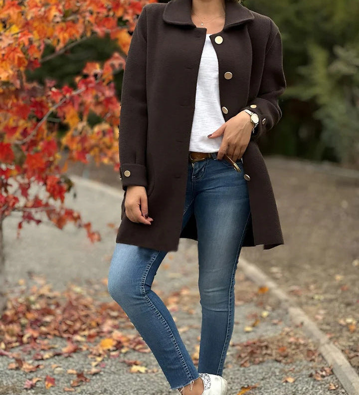 Jana – Elegantni Oversized Kaput od Kvalitetnog Materijala