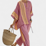Darja – Elegantan Boho Set od Platna i Bambusa