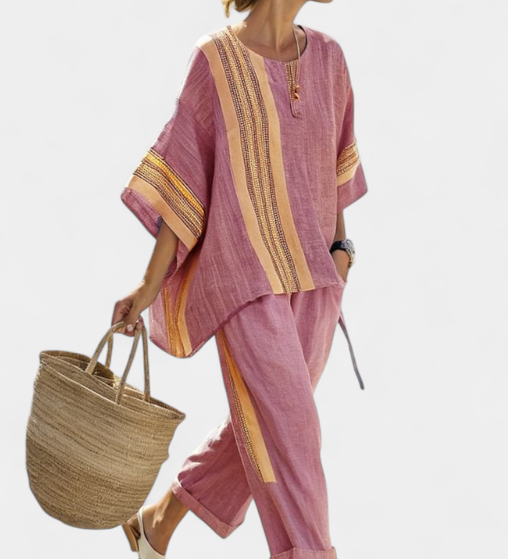 Darja – Elegantan Boho Set od Platna i Bambusa