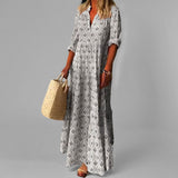 Petra – Elegantan Vintage Midi Haljina od Svile