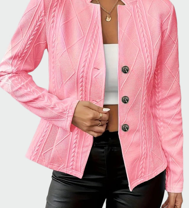 Gaja – Elegantan blazer od svile s midi siluetom