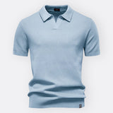 Jan – Elegantna Polo Majica od Strukturnog Pamuka