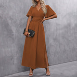 Nika – Elegantna Crna Maxi Haljina od Svile