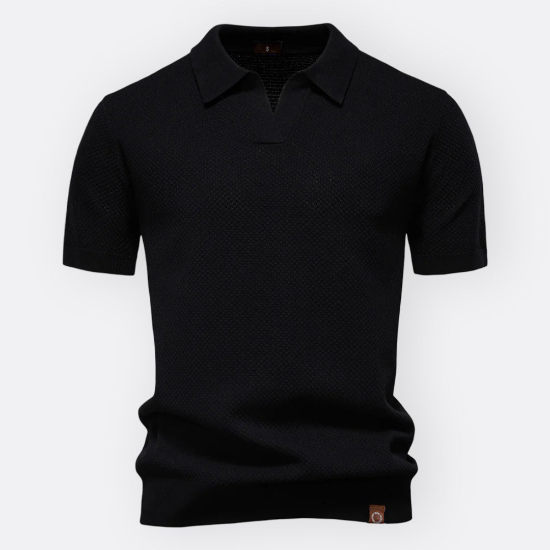 Jan – Elegantna Polo Majica od Strukturnog Pamuka