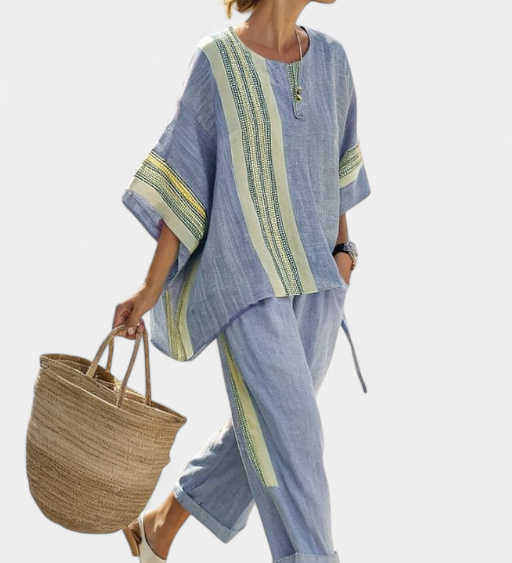 Darja – Elegantan Boho Set od Platna i Bambusa