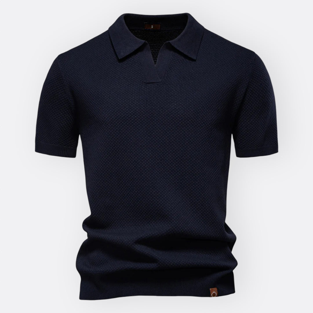 Jan – Elegantna Polo Majica od Strukturnog Pamuka