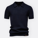 Jan – Elegantna Polo Majica od Strukturnog Pamuka