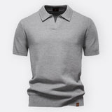 Jan – Elegantna Polo Majica od Strukturnog Pamuka