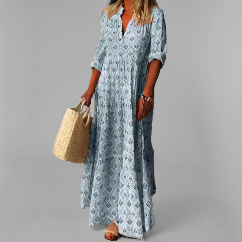 Petra – Elegantan Vintage Midi Haljina od Svile