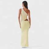 Katarina – Elegantan asimetrični maxi haljina od svile