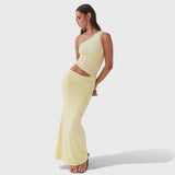 Katarina – Elegantan asimetrični maxi haljina od svile