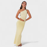 Katarina – Elegantan asimetrični maxi haljina od svile