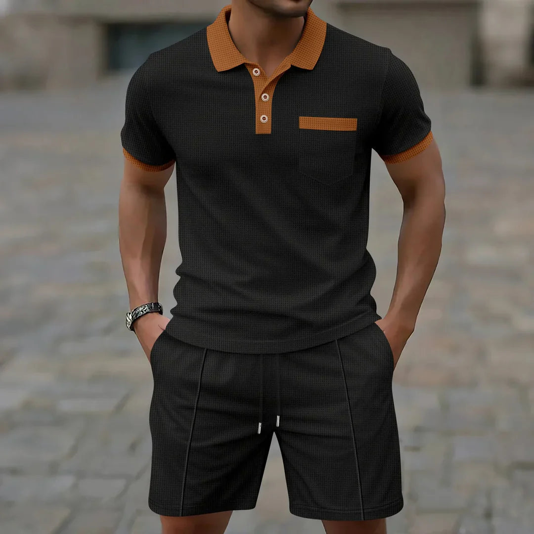 Tim – Elegantan polo set od waffle tkanine