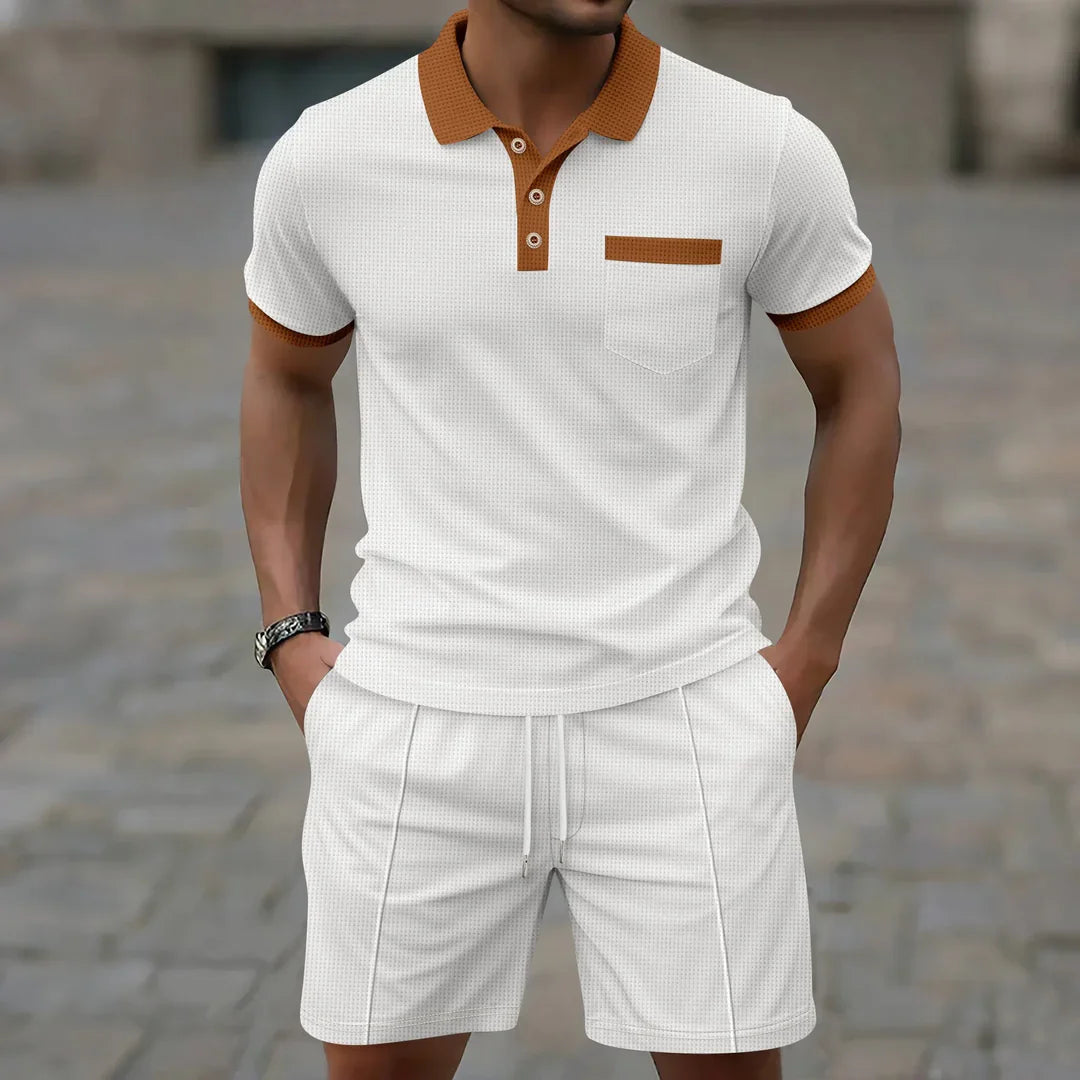 Tim – Elegantan polo set od waffle tkanine
