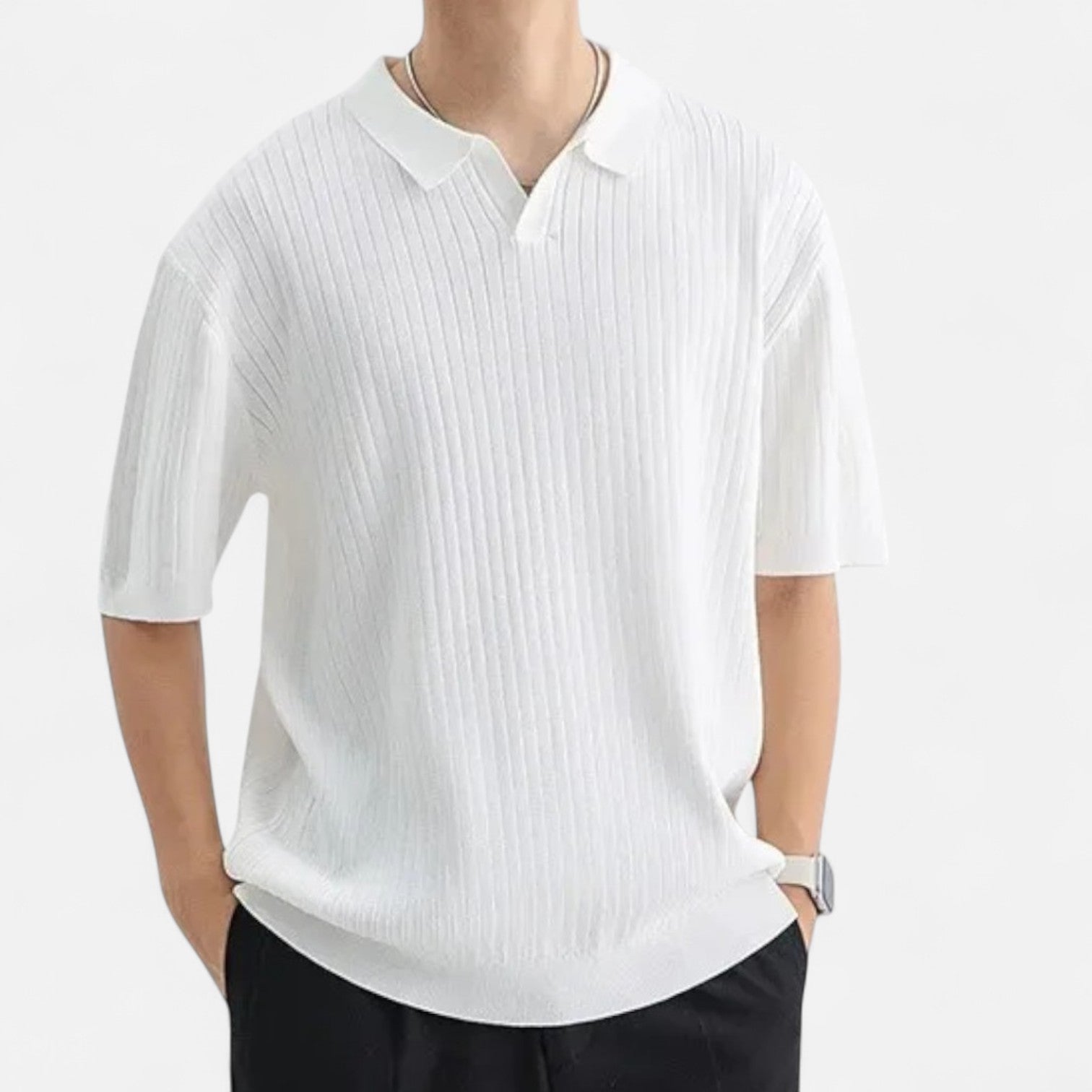 Jan – Elegantna Polo Majica s Prozračnom Mrežom Ruku