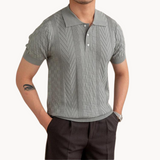 Jan – Elegantan Jacquard Polo s Teksturalnom Mješavinom