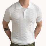 Jan – Elegantan Jacquard Polo s Teksturalnom Mješavinom
