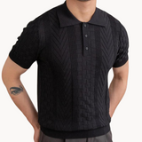 Jan – Elegantan Jacquard Polo s Teksturalnom Mješavinom