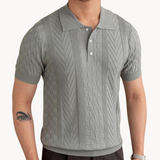 Jan – Elegantan Jacquard Polo s Teksturalnom Mješavinom