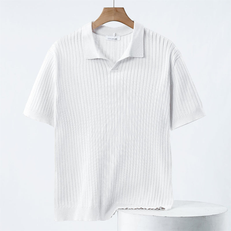 Jan – Elegantan polo s mrežastim detaljima i elastinom