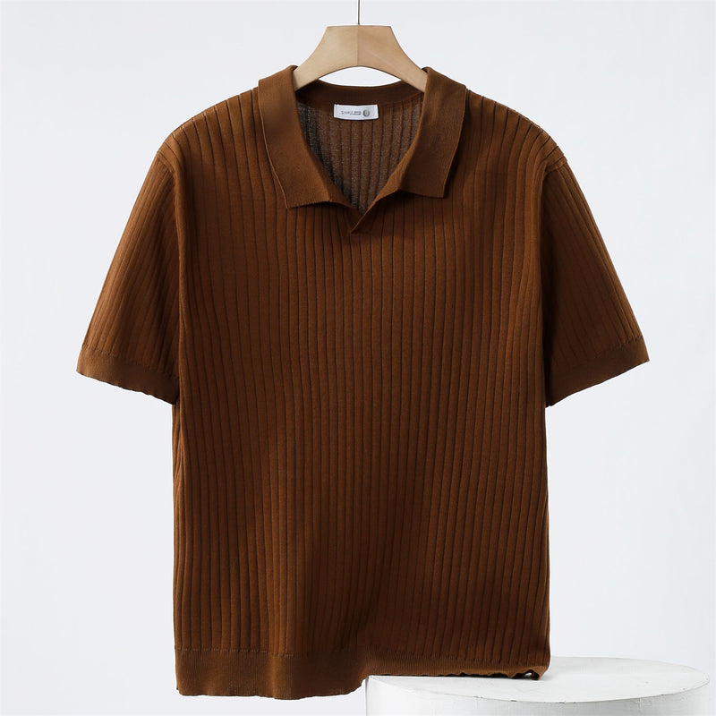 Jan – Elegantan polo s mrežastim detaljima i elastinom