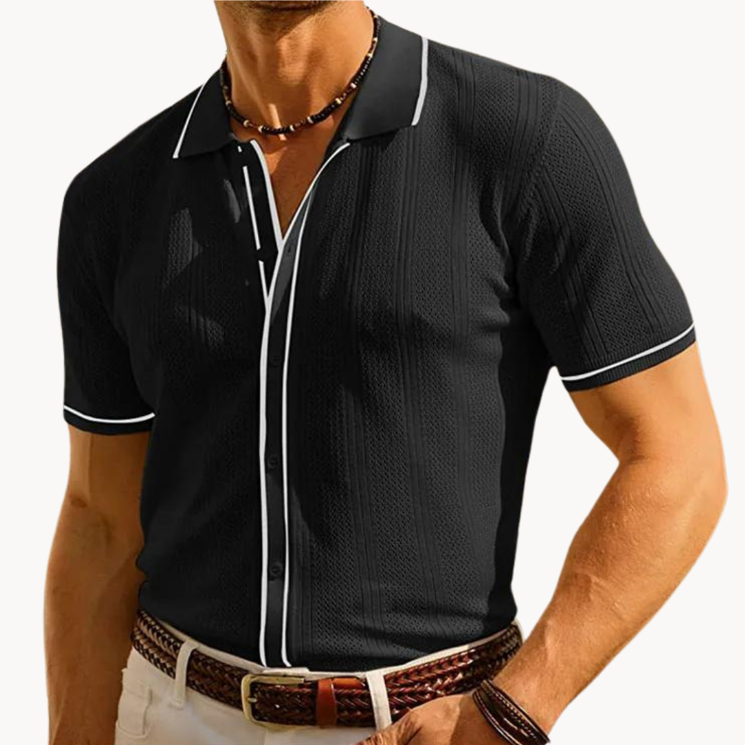 Luka – Elegantna prozračna polo majica s kratkim rukavima