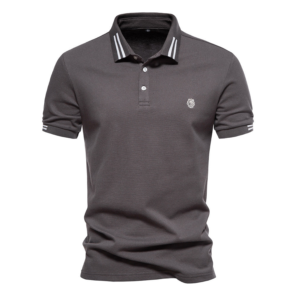 Jan – Elegantna prugasta polo majica s strukturiranim ovratnikom