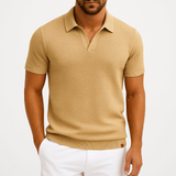 Jan – Elegantna polo majica od poliestera s teksturom