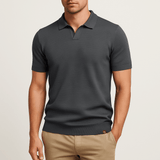 Jan – Elegantna polo majica od poliestera s teksturom