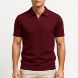 Jan – Elegantna polo majica od poliestera s teksturom