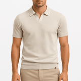 Jan – Elegantna polo majica od poliestera s teksturom