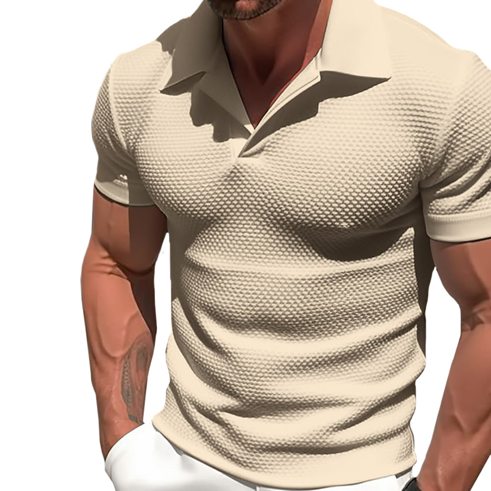 Jan – Elegantna polo majica od poliestera s patentnim zatvaračem