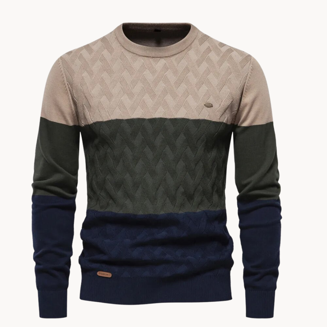 Matej – Elegantni pulover s složenim pletenim uzorkom