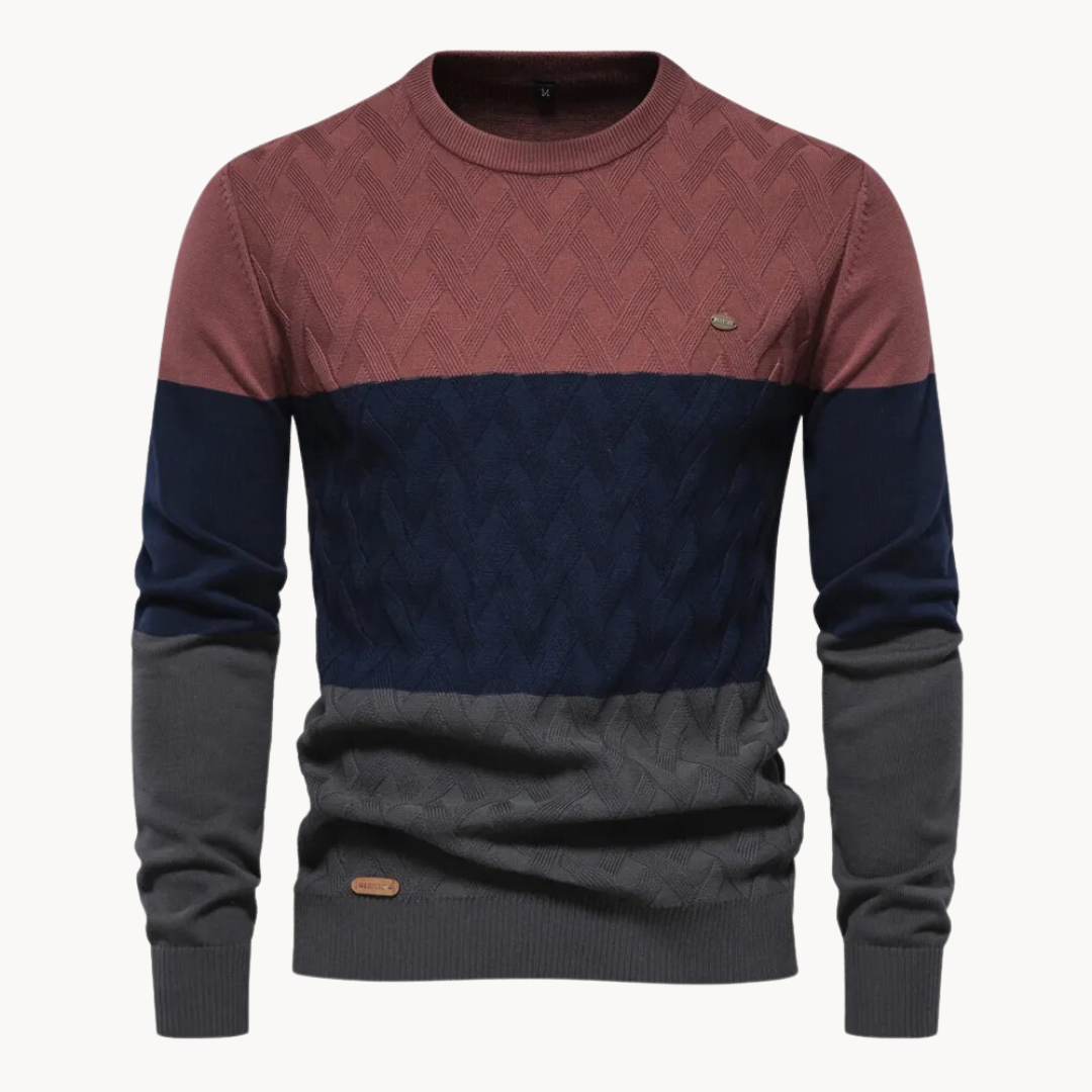 Matej – Elegantni pulover s složenim pletenim uzorkom