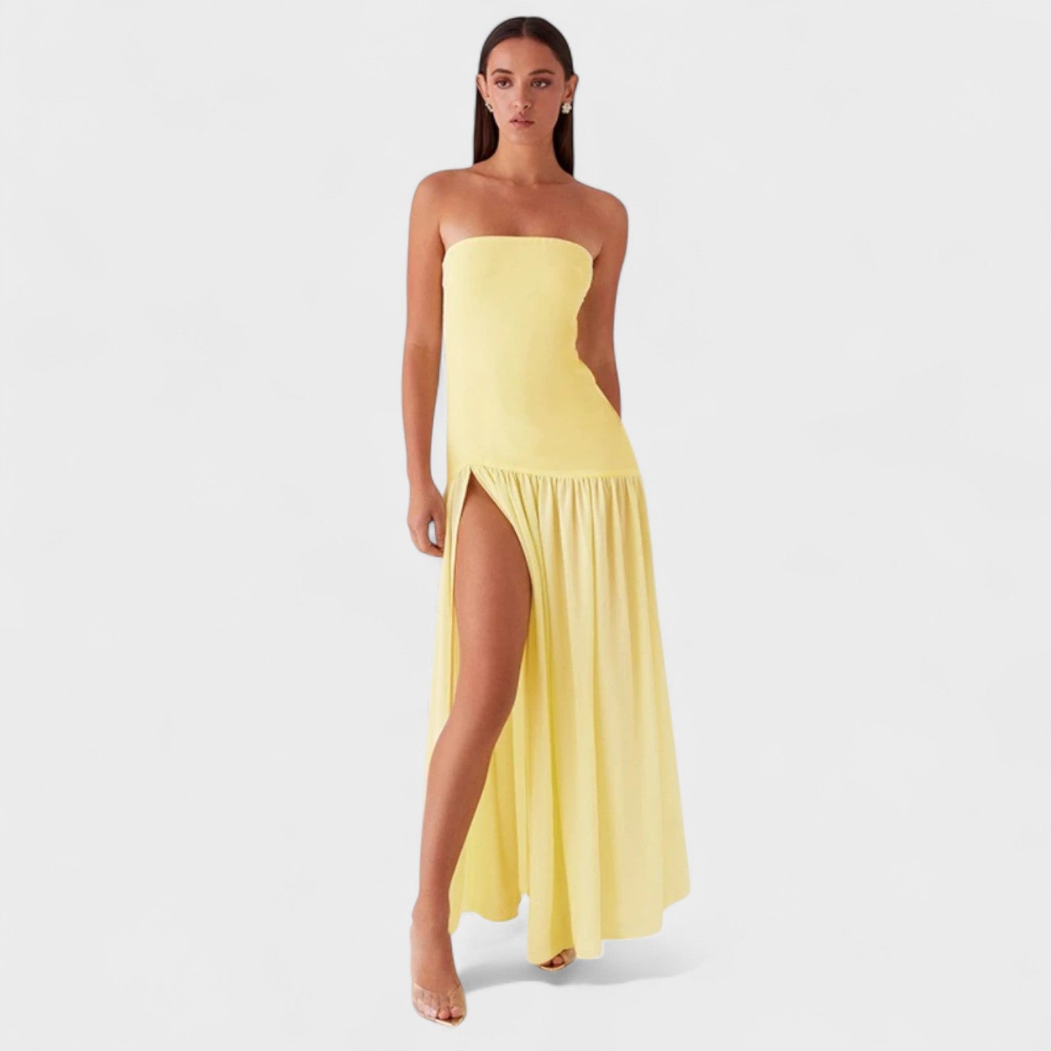 Katarina – Elegantna haljina od svile s čipkastim detaljima