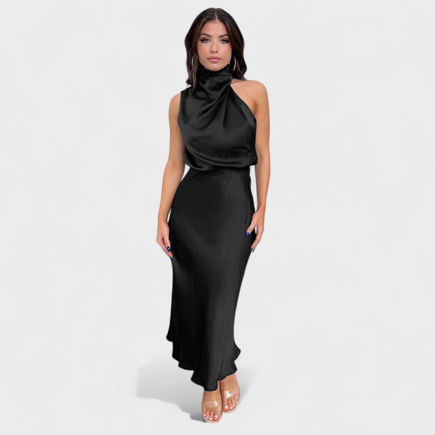 Petra – Satinasta haljina s elegantnim siluetom