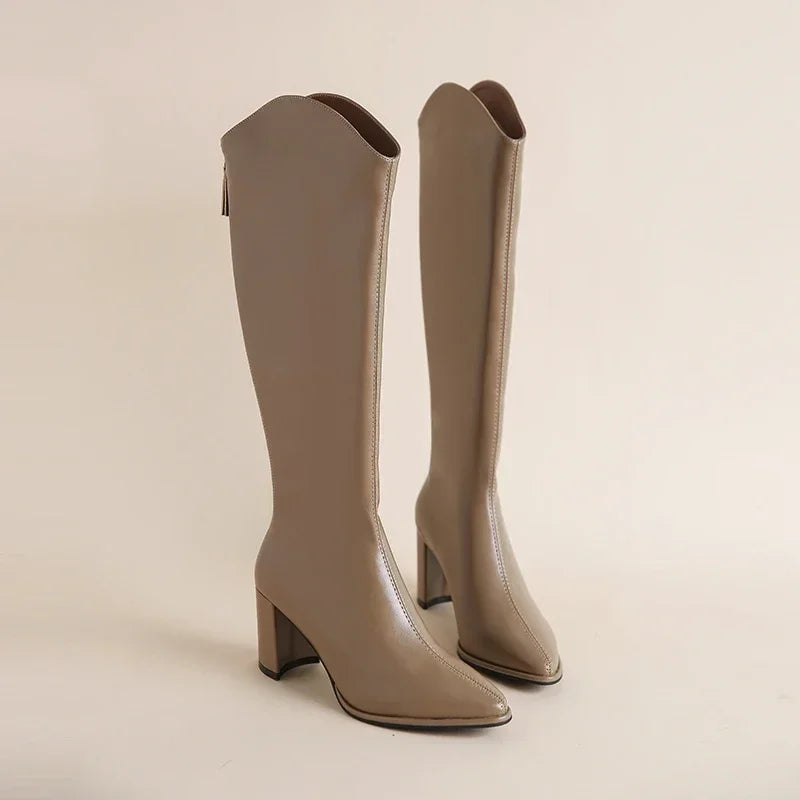 Klara – Elegantne zimske čizme s debelim potpeticama