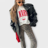 Ines – Vintage traperice s leopard uzorkom u elegantnom kroju