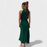 Katarina – Elegantan satenski midi haljina
