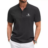 Jan – Elegantna polo majica od pamuka u kamel boji