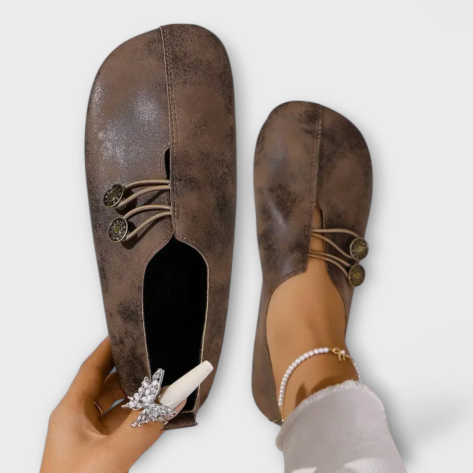Alenka – Elegancija u kožnim balerinama s minimalističkim dizajnom